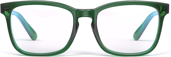 VISOONE Blue Light Blocking Glasses Square with Anti Computer Glare for Gaming Women and Men MONTANA