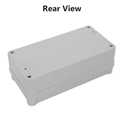 LeMotech Junction Box IP67 Waterproof Dustproof ABS Plastic Project Box for Electrical Outdoor Enclosure Gray 6.3 x 3.1 x 2.2 inch (160 x 80 x 55 mm)