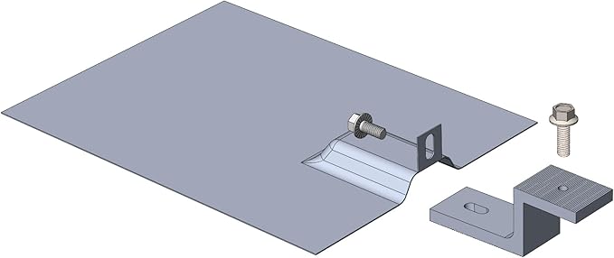 Pack 10 Z Bracket with Flashing for Solar Panel PV Module Mounting Racking Installation