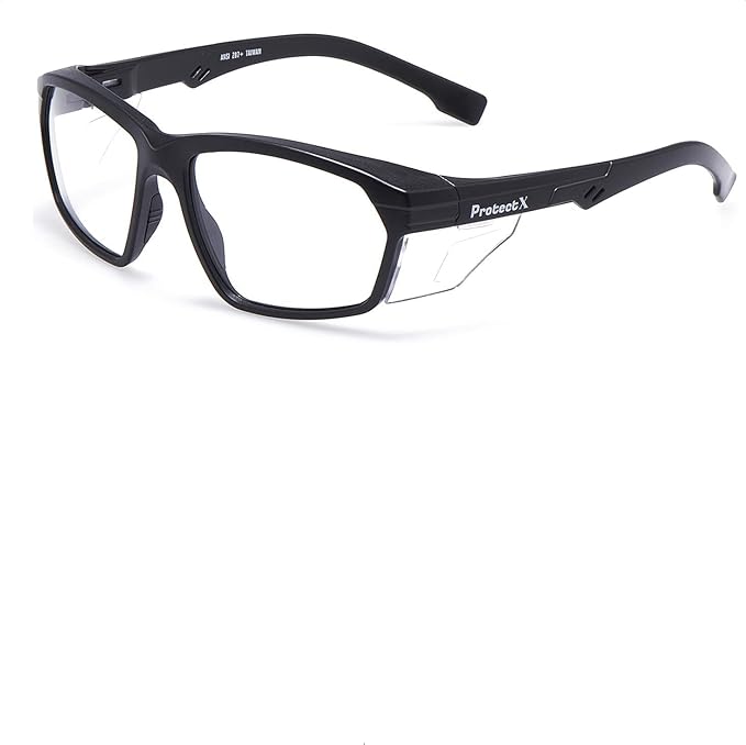 ProtectX Classic Safety Glasses, Anti-Fog Scratch Resistant Lenses, Protective Eyewear for Work, Indoor/Outdoor, ANSI Z87.1