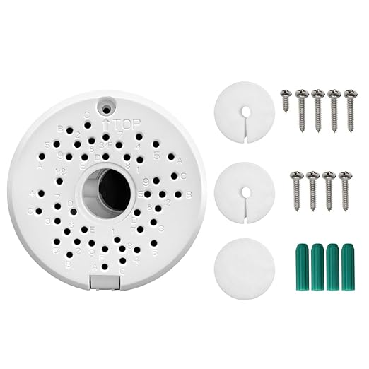 (ABS New) Security Camera Junction Box,Security Camera Bracket Outdoor,Plastic Waterproof Security Camera Mount Hide Cable Junction Box for Arlo Solar Panel Flip Cover Cable Cover