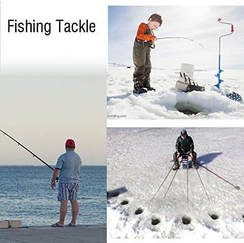 Telescopic Fishing Rod, 12 Inch Portable Carbon Fiber Ice Fishing Rod with Anti-Slip Handle, Retractable Pole for Jigging