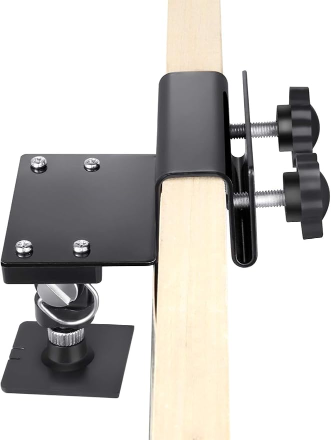 Wasserstein Gutter Mount for Solar Panel Compatible with Ring, Arlo, Blink, Reolink Cams (1 Pack, Black) (Not Compatible with Ring Super Solar Panel)