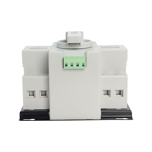 2P 63A 110V Dual Power Automatic Transfer Switch, ATS Generator Changeover Switch 50HZ/60HZ, White