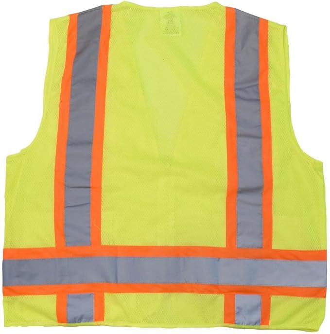 Radians SV6G3X Two Tone Surveyor Class 2 Safety Vest, 3X-Large, Green
