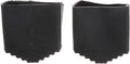 VICASKY 2-Pack Universal 2x4cm Square Anti-Slip Rubber Feet, Protective Leg Caps for Folding & Step Ladders, Non-Slip Floors Guards for Stabilizer Bars & Household Use (Black)