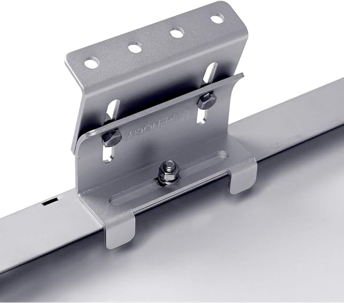 Renogy Solar Panel Mounting Curved Z Bracket-Set of 4 for RV, Boat, Roof, Wall and Other Off Gird Installation, 1 Set