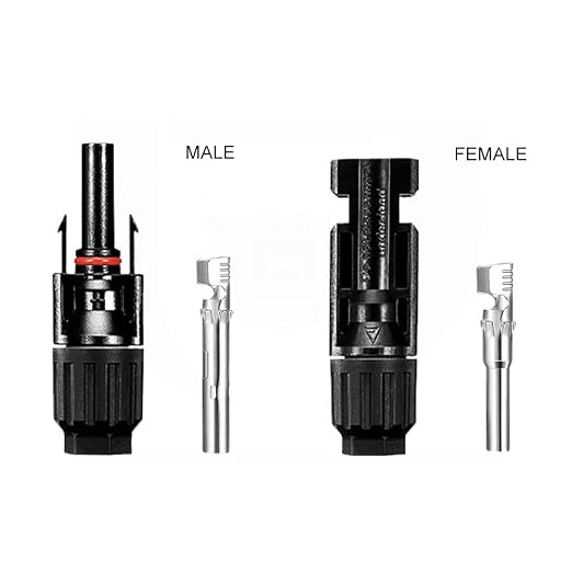 Solar Panel Crimping Tool,Crimping Tool Kit with 10PCS Connectors and 2PCS Spanner Wrench and 2PCS Y Solar Connectors and Solar Wire Crimping Tool for PV Cable