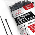 11-inch Black Zip Ties Heavy Duty UV Resistant Nylon Cable Ties, 50lb Tensile Strength, 1000-Pack - Durable Wire Ties, Heavy Duty Tie Strap Indoor and Outdoor Cable Management Solution by ARMOUR TIES