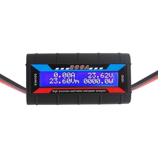 200A High Precision Power Analyzer Multi Meter, Watt Meter Tester for Measuring Voltage (V)/ Current (A)/ Power (W)/ Charge (Ah)/ Energy (Wh) -100V