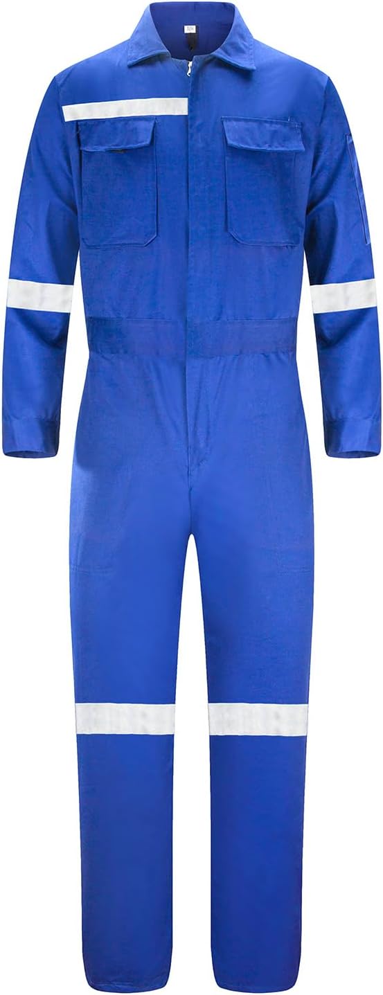 Mens Workwear Coveralls Work Mechanic Jumpsuits Long Sleeve Coverall Work Wear Multi Pockets