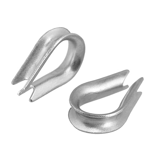 60Pcs M3 Stainless Steel Wire Rope Cable Clip clamp M3 Stainless Steel Thimble M3 Aluminum Crimping Loop Sleeve for 1/8 inch Wire Rope Cable（3 Styles, 20PCS Each）