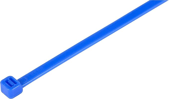 GTSE 8 Inch Blue Zip Ties, 1,000 Bulk Pack, 50lb Strength, UV Resistant Strong Nylon Cable Ties, Self-Locking 8" Tie Wraps