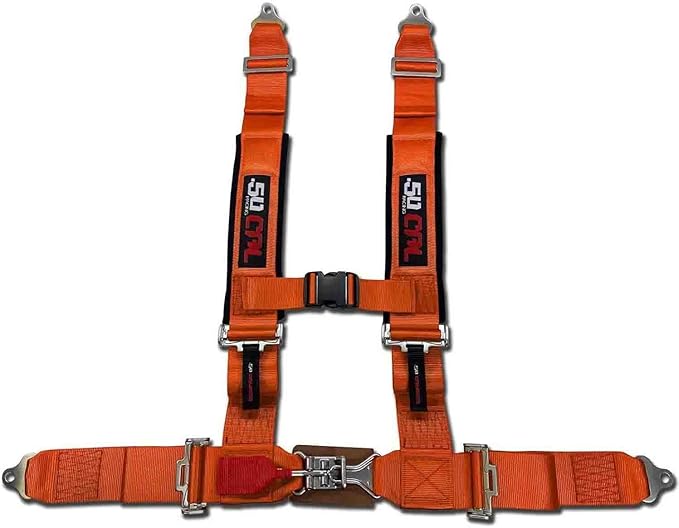 4 Point Harness for Bucket Seat, Quick Release Latch, 9 Color Options, Racing Harness, Race Car, Off Road Vehicle, UTV, RZR