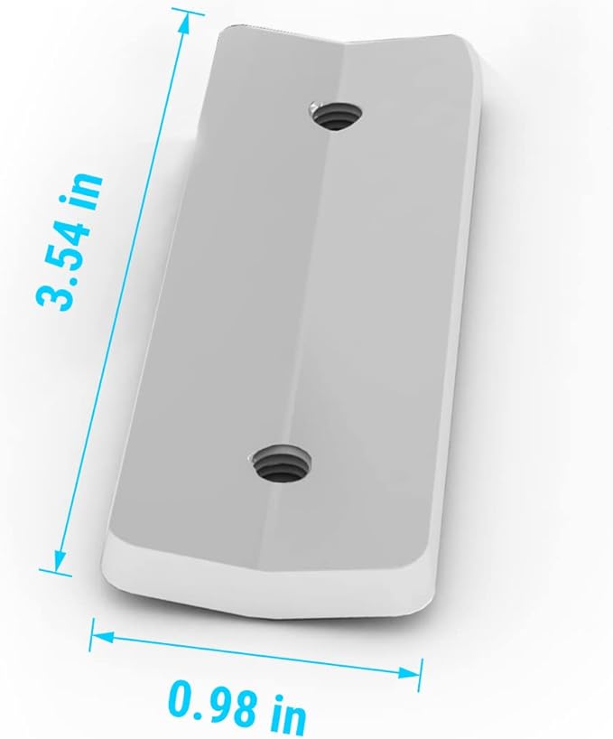 Newpowa Solar Panel Small Pole/Wall Mount Bracket Kit Heavy-Duty Aluminum Brackets, Designed to Install 1-15W Solar Panels for Gate Opener,Security System, Sensor Light