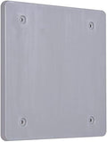 BELL PBC200GY 2-Gang Weatherproof Nonmetallic Device Cover, Blank, Gray
