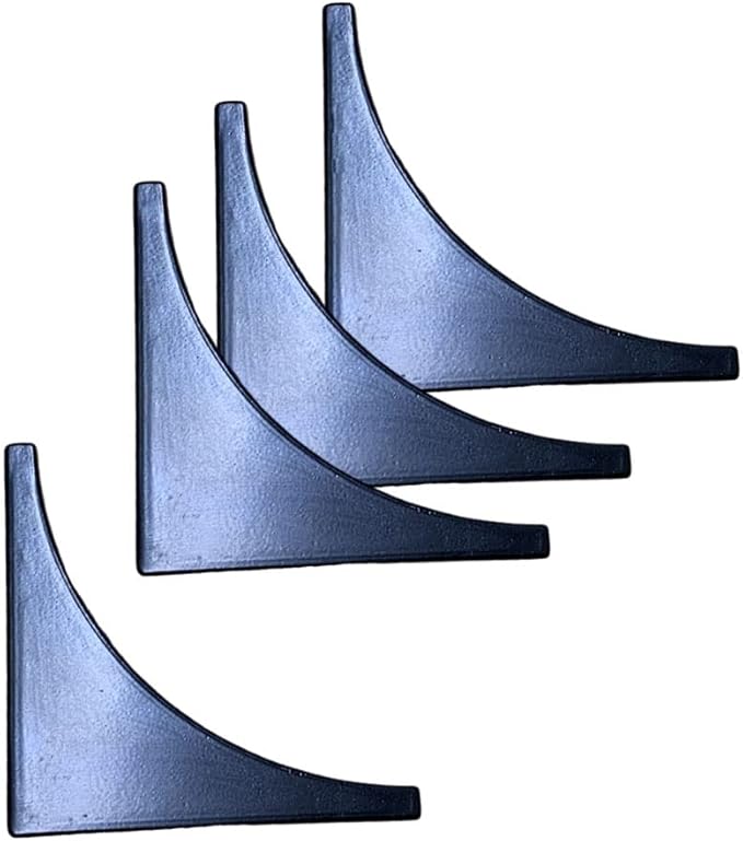 Black Corner Guards, Metal Corner Protectors for Furniture, Vintage Decorative Corner Guards for Box Table Doors Wood Furniture Edge Cover Safety Guard Pack of 4