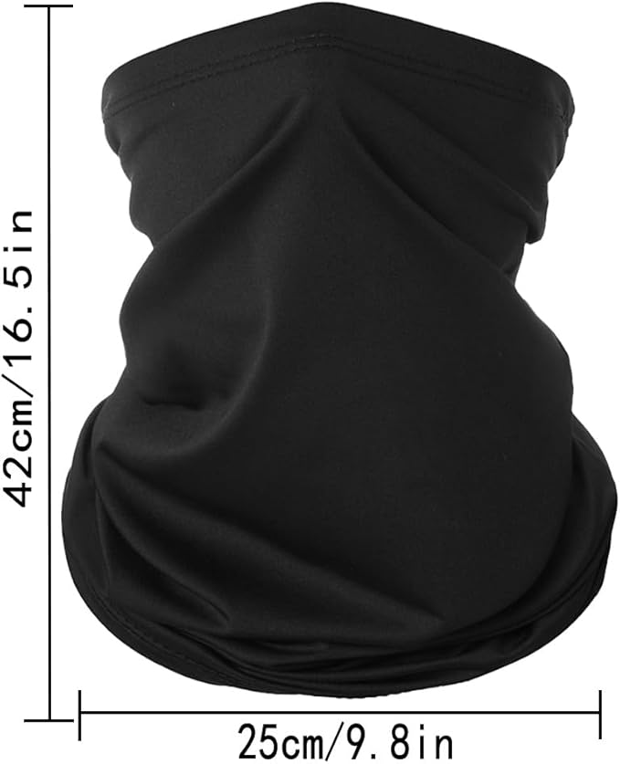 6 Pack Breathable Bandana Face Mask, Summer UV Protection Cooling Neck Gaiter Face Clothing