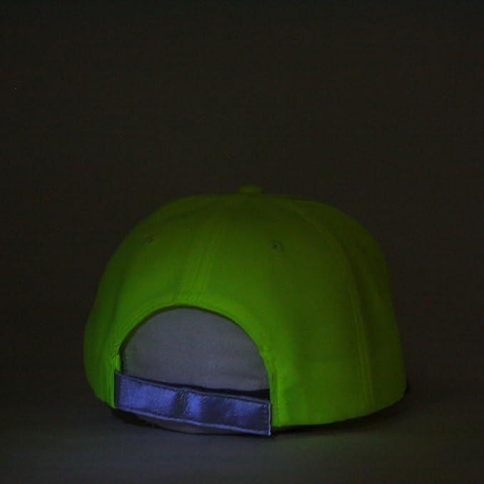 The Vintage Year Reflective High Visibility Piping Neon Polyester Twill Low Profile Structured Baseball Cap