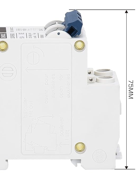 DIHOOL DC Circuit Breaker,50A 2 Pole,12V to 240 Volt Solar Disconnect Switch,DIN Rail Mount
