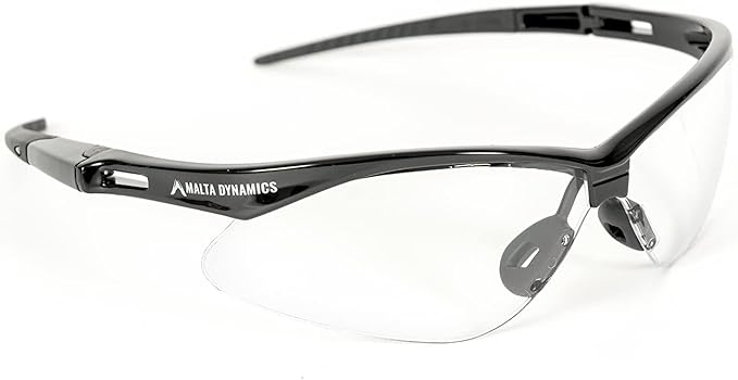 Malta Dynamics APEX Safety Glasses – Anti Scratch and Anti Fog Protection, Construction Safety Glasses for Men and Women, ISEA & ANSI Z87 Compliant (Clear, 180 Pairs)