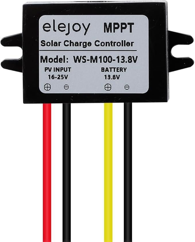 8 Amp 13.8V 100W MPPT Solar Charge Controller 99% LiFePO4 Lithium Iron Phosphate Battery Ultra-Compact and Lightweight IP67 Waterprof