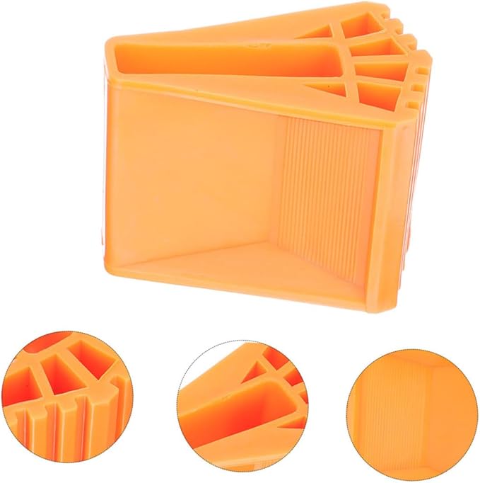Balacoo 8Pcs Non Slip Rubber Ladder Caps Durable Replacement Feet for Ladder Safety Easy Tool Installation Fits for Enhanced Stability and Grip Rough