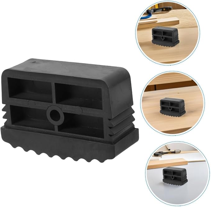 PRETYZOOM 2pcs Non Slip Rubber Caps for Ladder Legs Skid Cushion Covers for Stability Noise Reduction and Strong Traction Accessories