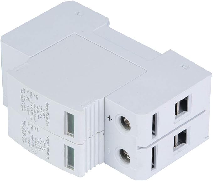Voltage Arrester Device, 2P Protective Device DC Photovoltaic Protector Low-Voltage Arrester 3.0KV (2P40KA)