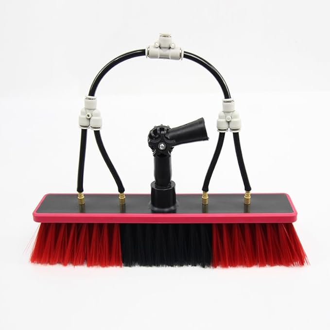 Window Cleaning Brush Head for Solar Panel Washing Water Flow Through（Without Pole） (brush-350)