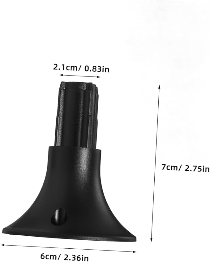 DOITOOL Solar Lawn Lamp Base Replacement Garden Light Holder Lightweight Durable Ground Lamp Holder for Outdoor Pathway and Yard Lighting 2.75X2.36X0.82In