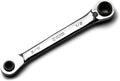 Capri Tools 4-in-1 120-Tooth Box End Reversible Ratcheting Wrench, 5/16, 3/8, 7/16, 1/2 in., SAE