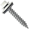 Metal Roofing Screw: (250) 12 x 1-1/2" Bone White Hex Sheet Metal Roof Screw. Sharp Point Metal to Wood siding Screws. 5/8" EPDM Washer.
