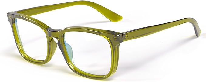 VISOONE Blue Light Blocking Glasses Square with Anti Computer Glare for Gaming Women and Men MONTANA