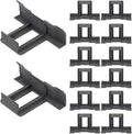 20pcs 35mm Solar Panel Drainage Clips Outdoor Water Drain Clamp for Solar Panel Water Guide and Mud Removal