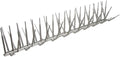 Bird B Gone - Gray Plastic Anti Bird Spikes (100') - Humane Deterrent - Stops Pigeons & Birds from Roosting - UV-Stabilized Polycarbonate - for Rooftops, Ledges, Fences, Etc - Made in USA