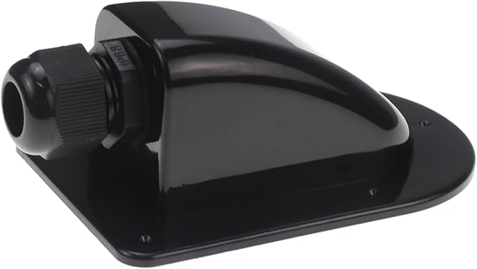 ZOOKOTO IP68 Waterproof Solar Cable Entry Gland by Restmo, Weather Resistant Single Cable Entry Housing for Solar Panels of RV, Caravan, Marine, Boat, Cabin, Black
