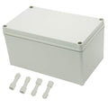 Zulkit Junction Box ABS Plastic Dustproof Waterproof IP67 Junction Boxes Universal Electrical Project Enclosure DIY Electronic Project Box Grey 9.84 x 5.91 x 5.12 inch (250 x 150 x 130mm)
