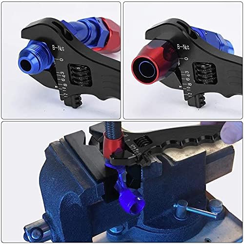 EVIL ENERGY AN Fitting Hose Wrench Adjustable 3AN-12AN Aluminum Black