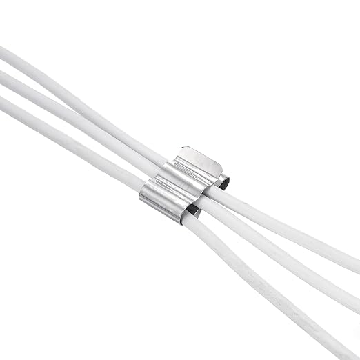 PATIKIL Trailer Frame Wire Clips Solar Panel Cable Clips 33mm/1.3" Stainless Steel for Boat Trailer, Wire Management, Pack of 28