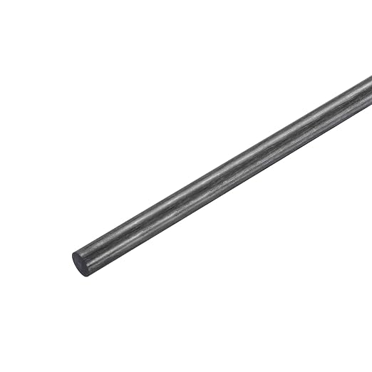 MECCANIXITY Carbon Fiber Rod, 10mm x 150mm Carbon Rod Bar for RC Airplane DIY Craft Kite Wing Tube Quadcopter Arm Repair Pack of 1