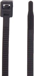 Gardner Bender 46-308UVBSC Nylon Self-Cutting Cable Tie, 8 inch, 50 lb. Tensile, Twist-Off Tail, Zip Tie, 50 Pk., UV Resistant Black