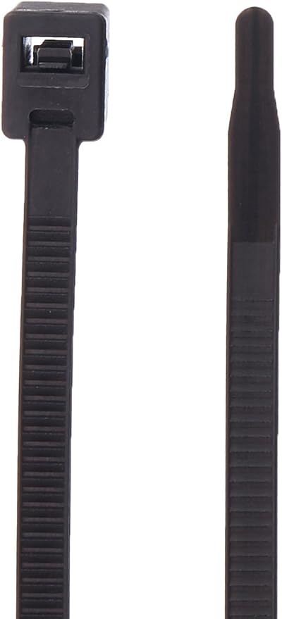 Gardner Bender 46-308UVBSC Nylon Self-Cutting Cable Tie, 8 inch, 50 lb. Tensile, Twist-Off Tail, Zip Tie, 50 Pk., UV Resistant Black