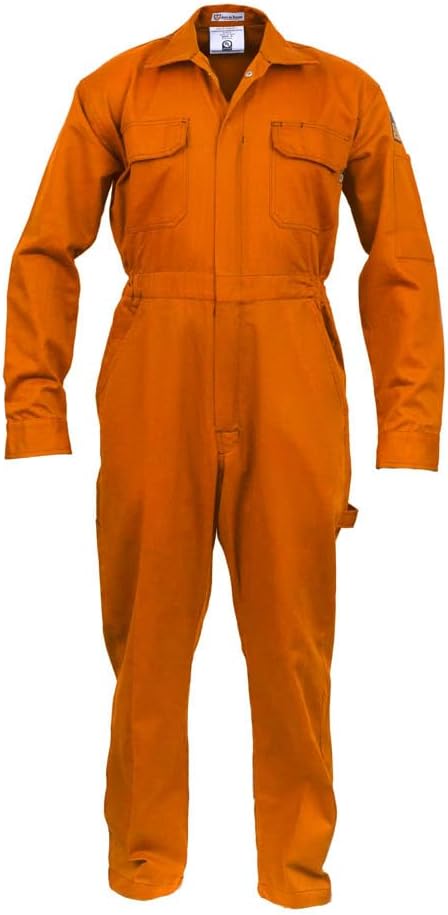Flame Resistant FR Coverall - 88% C / 12% Nylon - 7oz