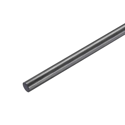 MECCANIXITY Carbon Fiber Rod, 12mm x 150mm Carbon Rod Bar for RC Airplane DIY Craft Kite Wing Tube Quadcopter Arm Repair Pack of 1