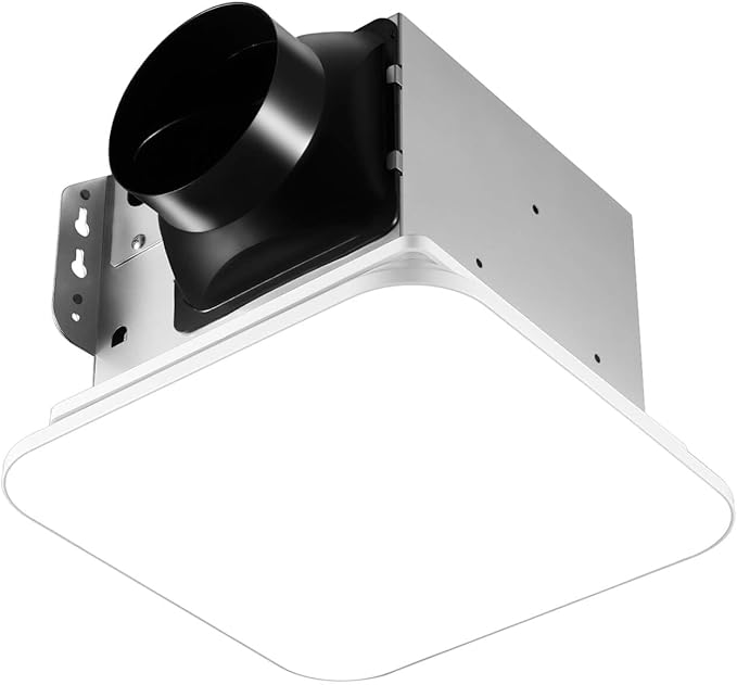 Bathroom Exhaust Fan with Light 110 CFM Quiet with Color Change, 3000K/4000K/5500K 1000LM Household Ventilation Fan Light Combo, Energy Saving Ceiling Mount Bathroom Extractor, Memory Function
