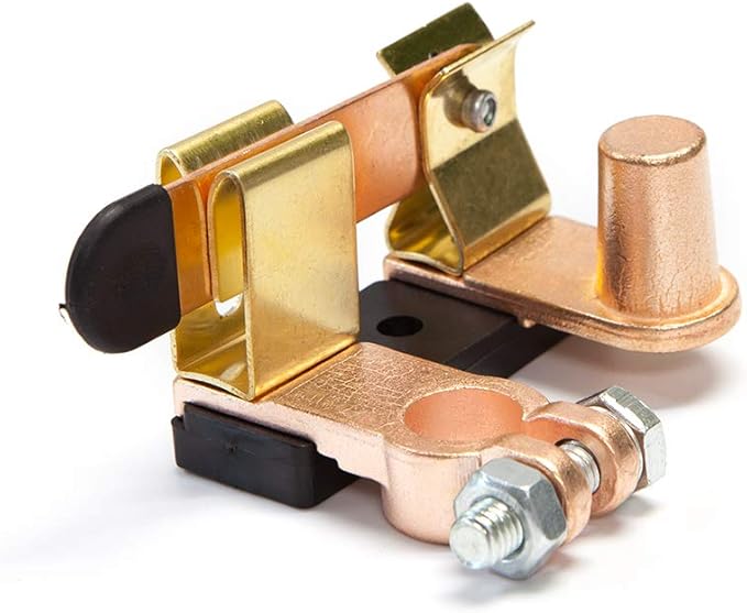 Top Post Battery Disconnect Switch 12V / 24V 250/750 Amps Knife Blade Isolator Power Cutoff Switch for Marine Car Boat RV ATV (Negative, Vertical)