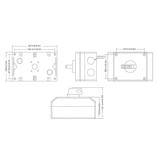 1200V 32A Photovoltaic DC Isolator Solar Switch, IP66 Waterproof Isolation PV Disconnect, for Off Grid On Grid Solar Systems, Solar Power System RV, Boat Proctive