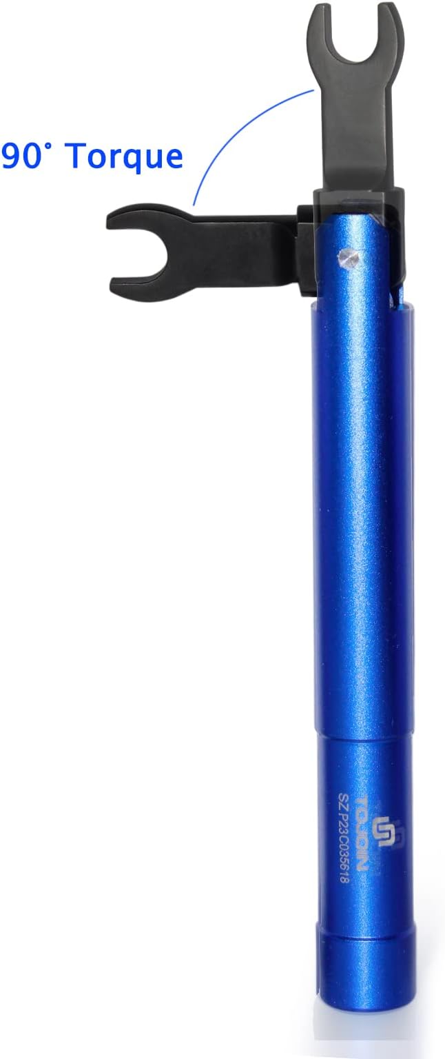 SMA Torque Wrench for RF Connector, 8mm Opening, 0.9 Nm Torque, Alloy Steel Material, Blue Color