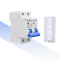 DC Miniature Circuit Breaker, 2P 16Amp 500V Breakers Electrical for Solar Panels Grid System Din Rail Mounting (16A)